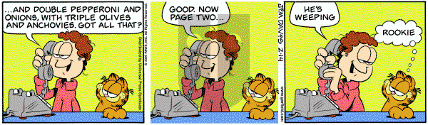 Garfield on Tuesday February 14, 2006 Comic Strip