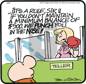 Ziggy on Friday April 25, 2014 Comic Strip