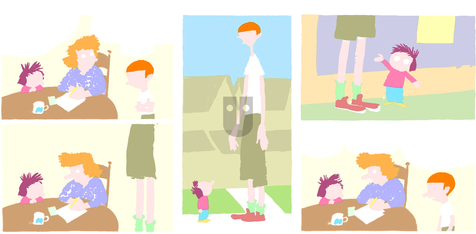 Cul de Sac on Sunday April 6, 2014 Comic Strip