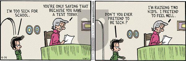 Grand Avenue on Friday April 14, 2017 Comic Strip