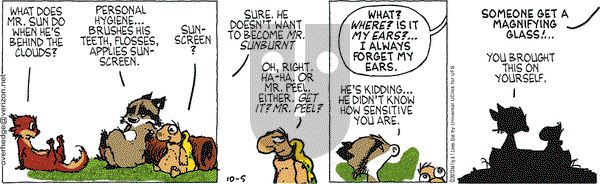 Over the Hedge on Saturday October 5, 2013 Comic Strip
