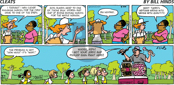 Cleats - Sunday April 20, 2008 Comic Strip