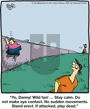 In the Bleachers on Tuesday August 9, 2011 Comic Strip