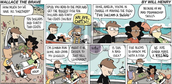 Wallace the Brave on Sunday June 1, 2025 Comic Strip