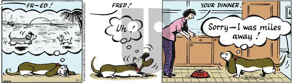 Fred Basset on Wednesday August 11, 2021 Comic Strip