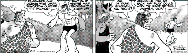 Alley Oop on Monday February 12, 2007 Comic Strip