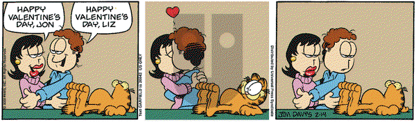 Garfield on Thursday February 14, 2008 Comic Strip