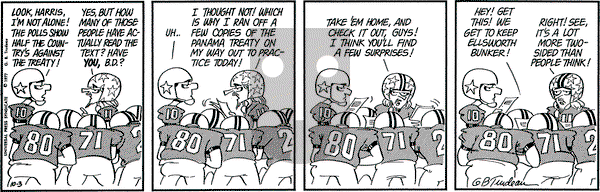Doonesbury on Monday October 3, 1977 Comic Strip