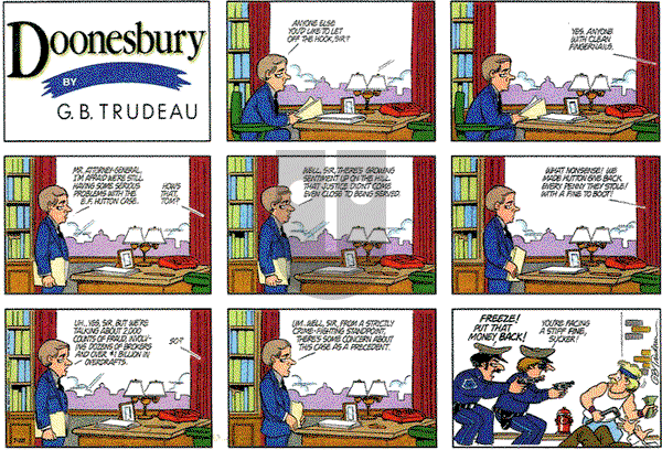 Doonesbury on Sunday July 28, 1985 Comic Strip