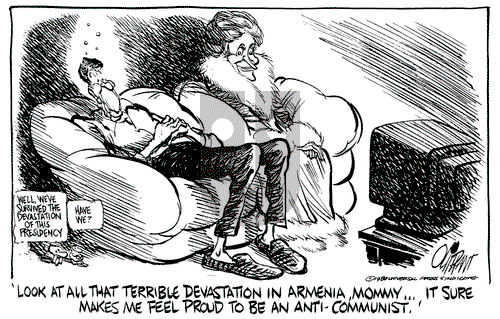 Pat Oliphant on Tuesday December 13, 1988 Comic Strip