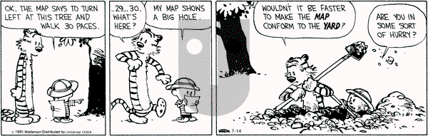 Calvin and Hobbes on Tuesday July 14, 2015 Comic Strip