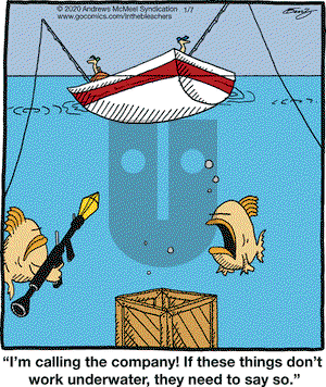 In the Bleachers on Tuesday January 7, 2020 Comic Strip