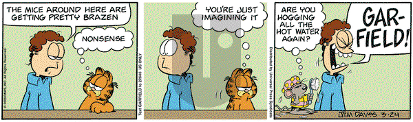 Garfield on Tuesday March 24, 2009 Comic Strip