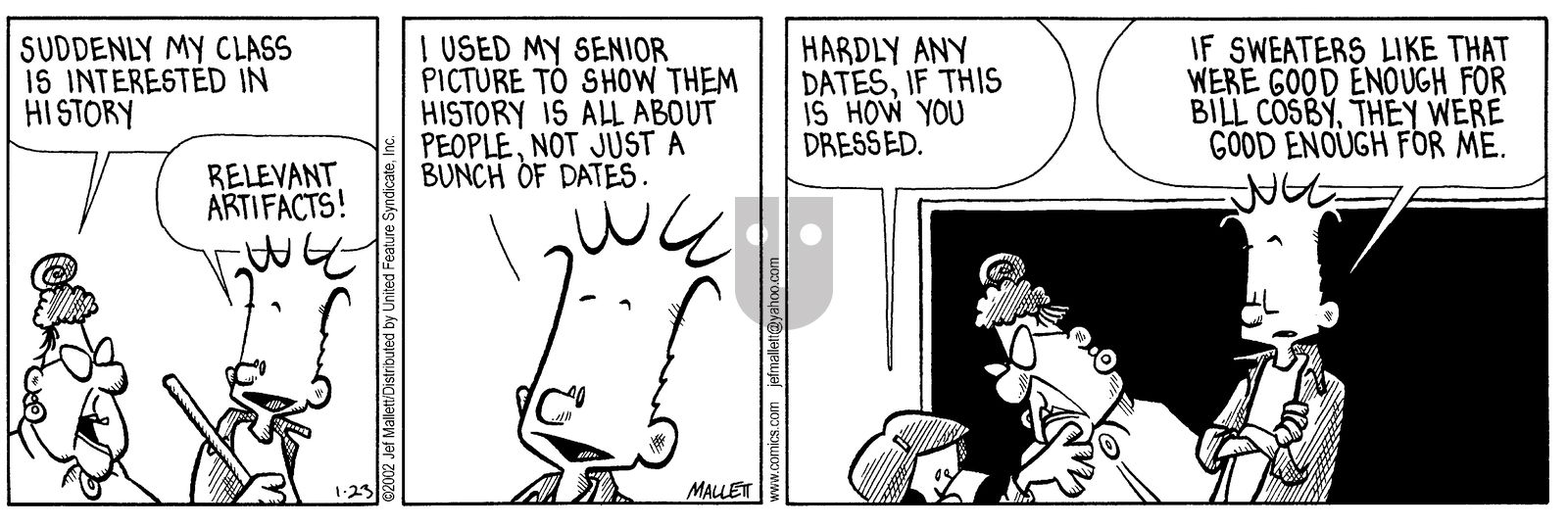 Frazz - Wednesday January 23, 2002 Comic Strip