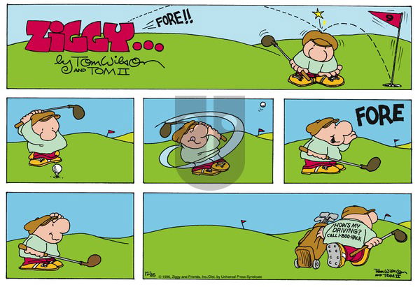 Ziggy on Sunday December 15, 1996 Comic Strip