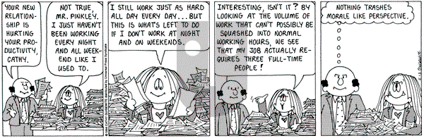 Cathy Classics on Friday May 13, 1994 Comic Strip