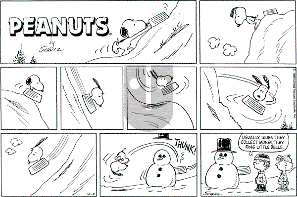 Peanuts - Sunday December 4, 1988 Comic Strip