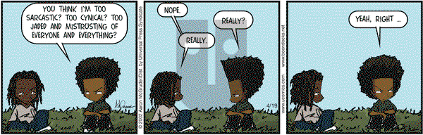 The Boondocks on Monday April 19, 2004 Comic Strip