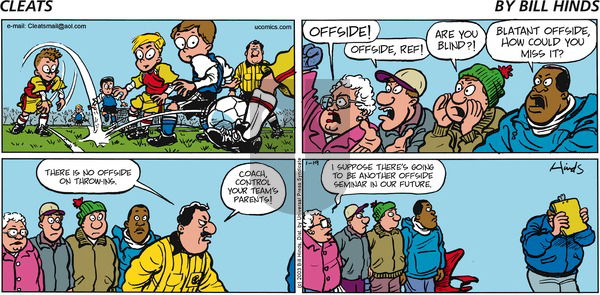 Cleats on Sunday January 19, 2003 Comic Strip