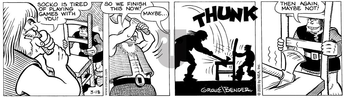 Alley Oop - Saturday March 18, 2000 Comic Strip