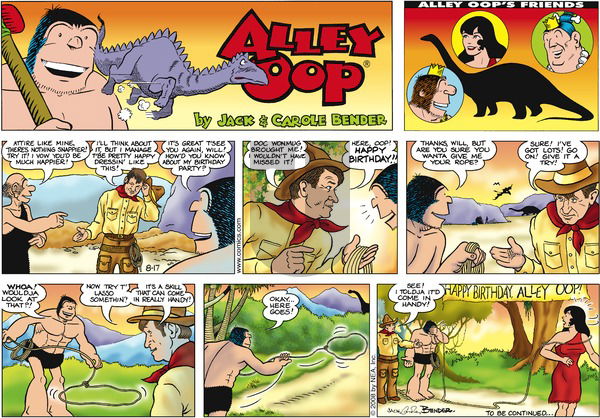 Alley Oop on Sunday August 17, 2008 Comic Strip