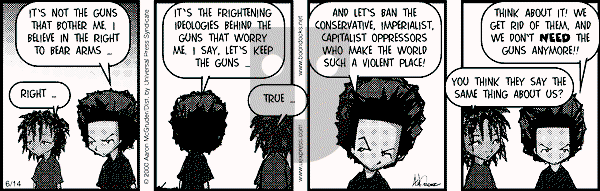 The Boondocks on Wednesday January 16, 2008 Comic Strip