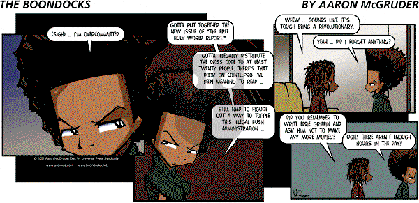 The Boondocks on Sunday November 16, 2008 Comic Strip