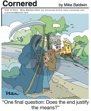 Cornered on Tuesday September 22, 2015 Comic Strip