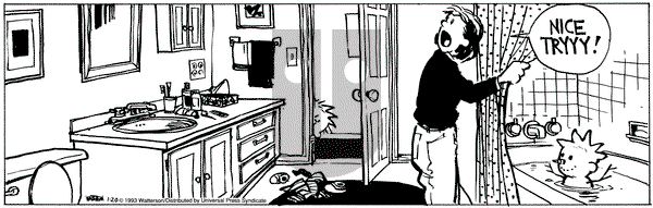 Calvin and Hobbes on Wednesday January 20, 1993 Comic Strip