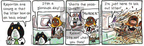 Breaking Cat News on Saturday January 20, 2018 Comic Strip