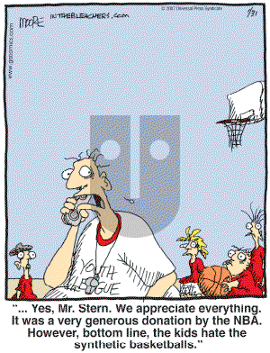 In the Bleachers - Wednesday January 31, 2007 Comic Strip