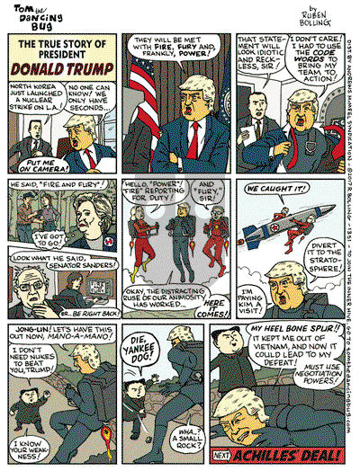 Tom the Dancing Bug on Monday August 14, 2017 Comic Strip