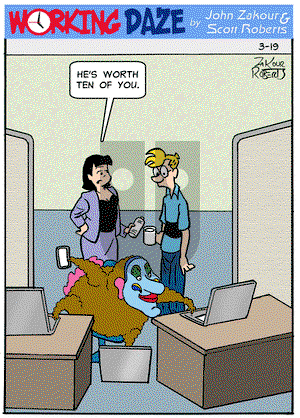 Working Daze - Tuesday March 19, 2024 Comic Strip