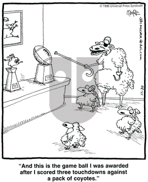 In the Bleachers on Saturday November 30, 1996 Comic Strip