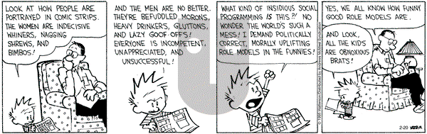 Calvin and Hobbes on Thursday February 20, 2025 Comic Strip