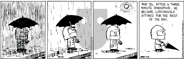 Calvin and Hobbes - Wednesday September 27, 1995 Comic Strip