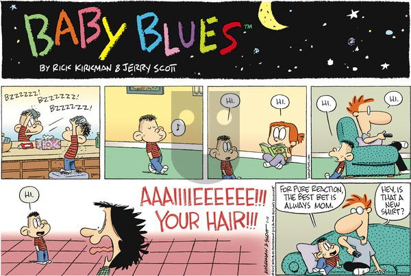 Baby Blues on Sunday January 11, 2015 Comic Strip