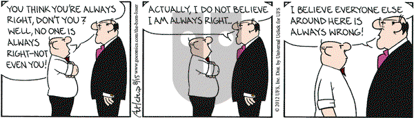 The Born Loser on Wednesday August 15, 2012 Comic Strip