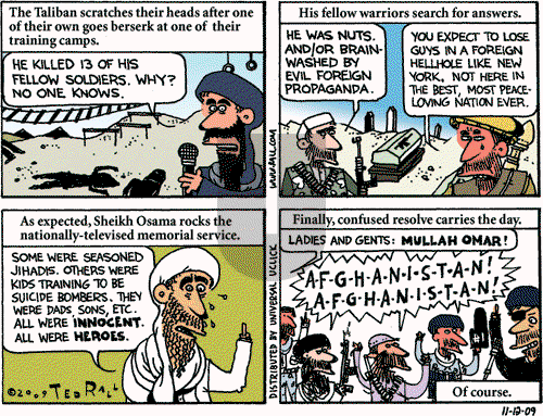 Ted Rall on Thursday November 12, 2009 Comic Strip