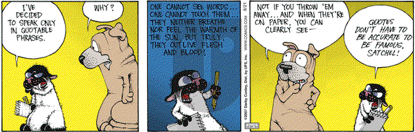 Get Fuzzy on Tuesday August 21, 2007 Comic Strip