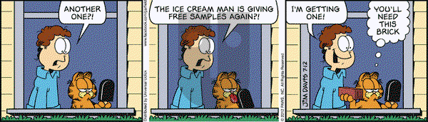 Garfield on Thursday July 12, 2012 Comic Strip