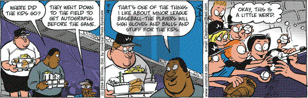 Cleats on Wednesday April 14, 2004 Comic Strip