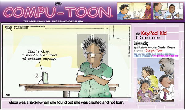Compu-toon on Sunday March 16, 2025 Comic Strip
