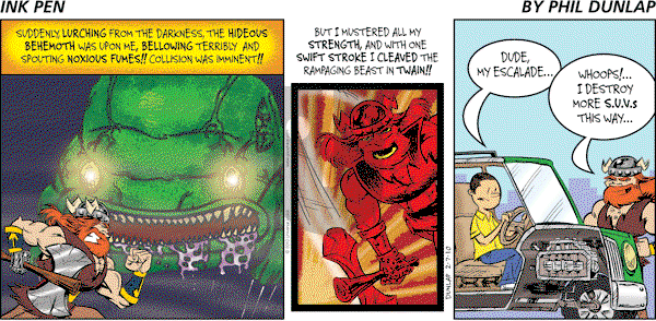Ink Pen - Sunday February 7, 2010 Comic Strip