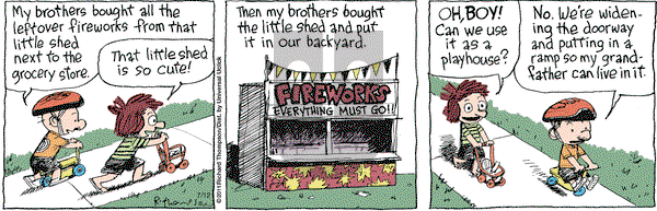 Cul de Sac on Tuesday July 12, 2016 Comic Strip