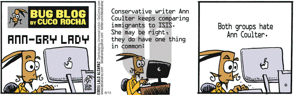 La Cucaracha on Saturday June 13, 2015 Comic Strip