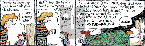 Cul de Sac on Saturday January 31, 2015 Comic Strip