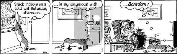 Fred Basset on Saturday April 5, 2003 Comic Strip