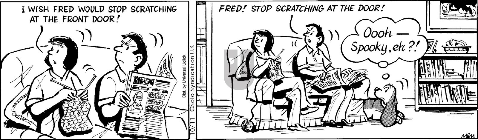 Fred Basset on Saturday October 11, 2014 Comic Strip