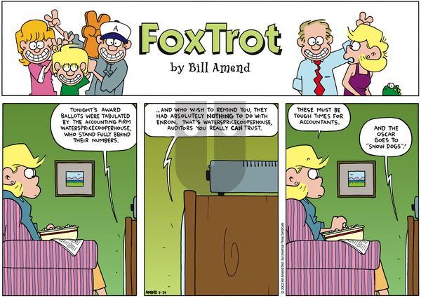 FoxTrot on Sunday March 24, 2002 Comic Strip